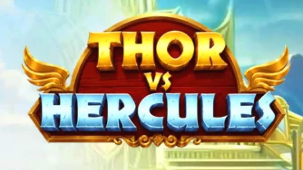Tampilan visual slot Thor vs Hercules dengan tema mitologi